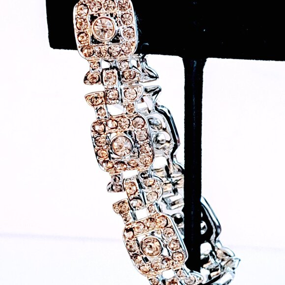 Fine Silver Plated Rhinestone Bracelet
